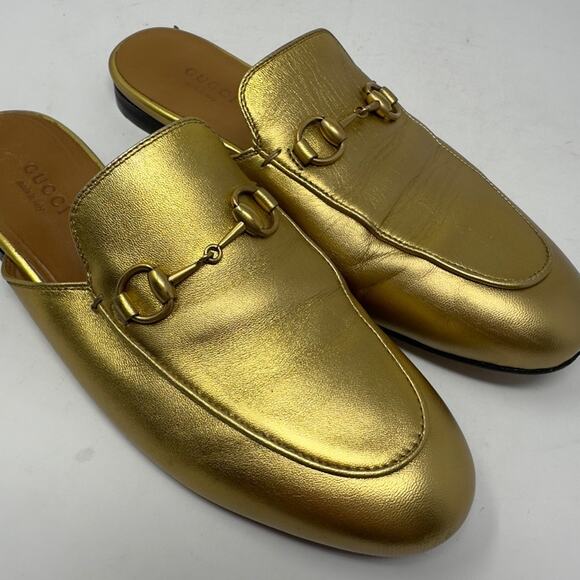 Gucci Princetown Leather Horsebit Mules Loafers 36.5 - Picture 11 of 11